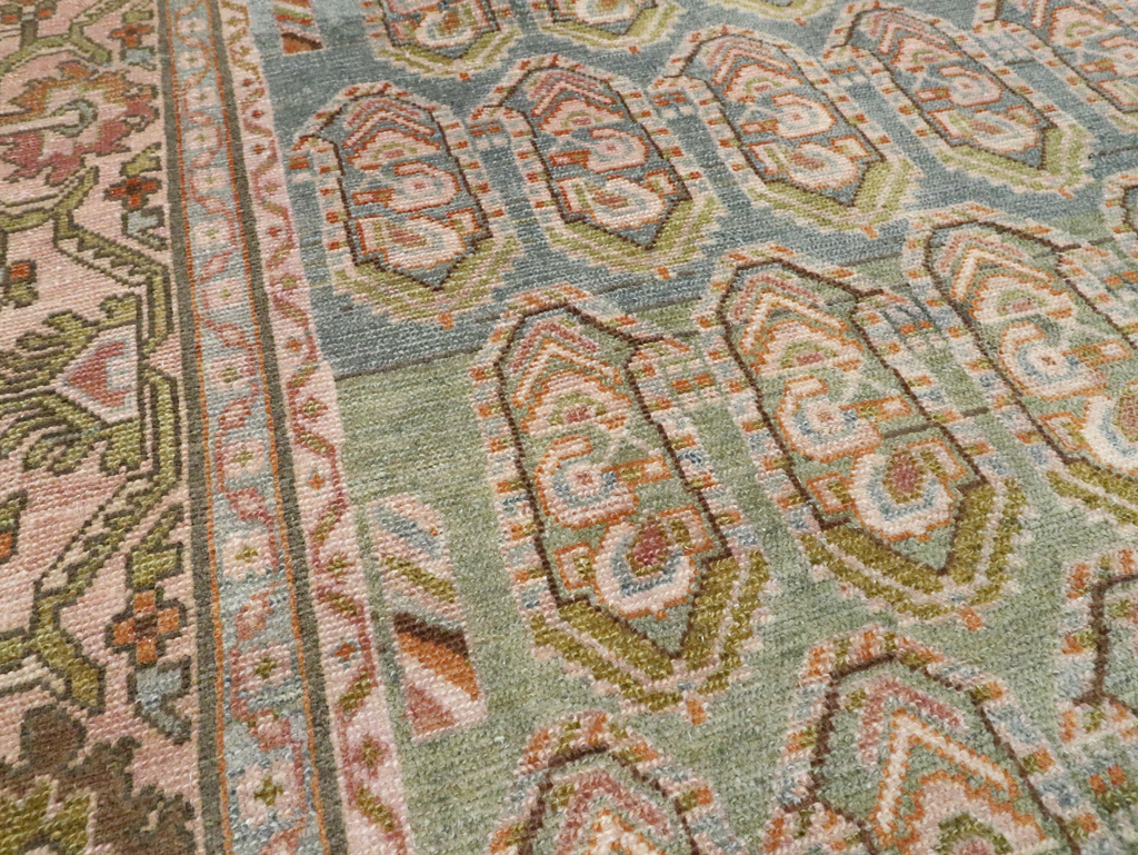 Vintage Persian Malayer Accent Rug, No.28587 - Gss