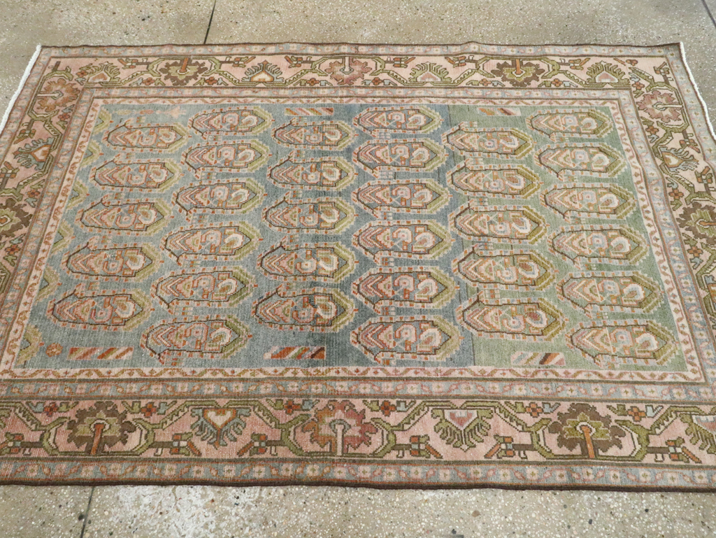 Vintage Persian Malayer Accent Rug, No.28587 - Gss