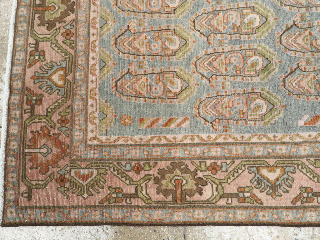 Vintage Persian Malayer Accent Rug, No.28587 - Gss