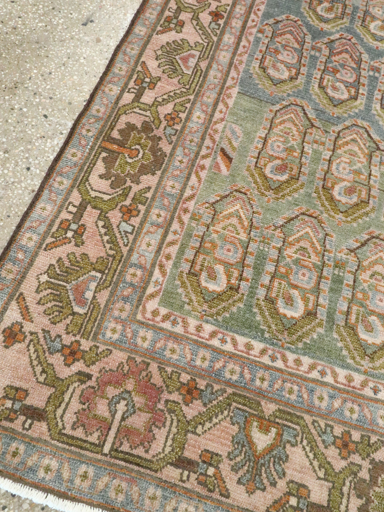 Vintage Persian Malayer Accent Rug, No.28587 - Gss