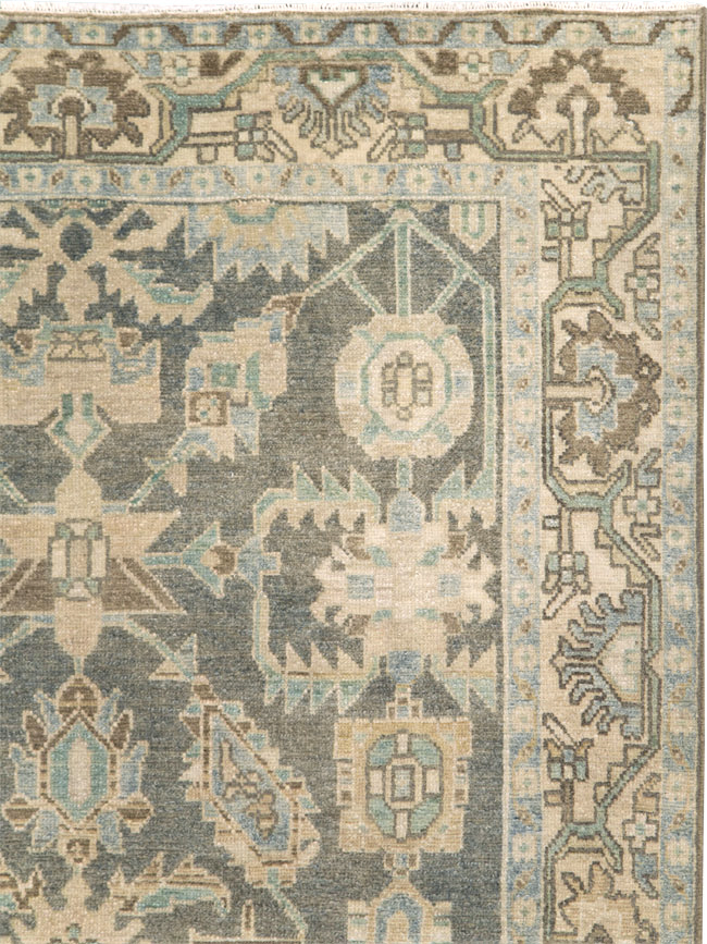 Vintage Persian Malayer Accent Rug, No.28589 - Gss