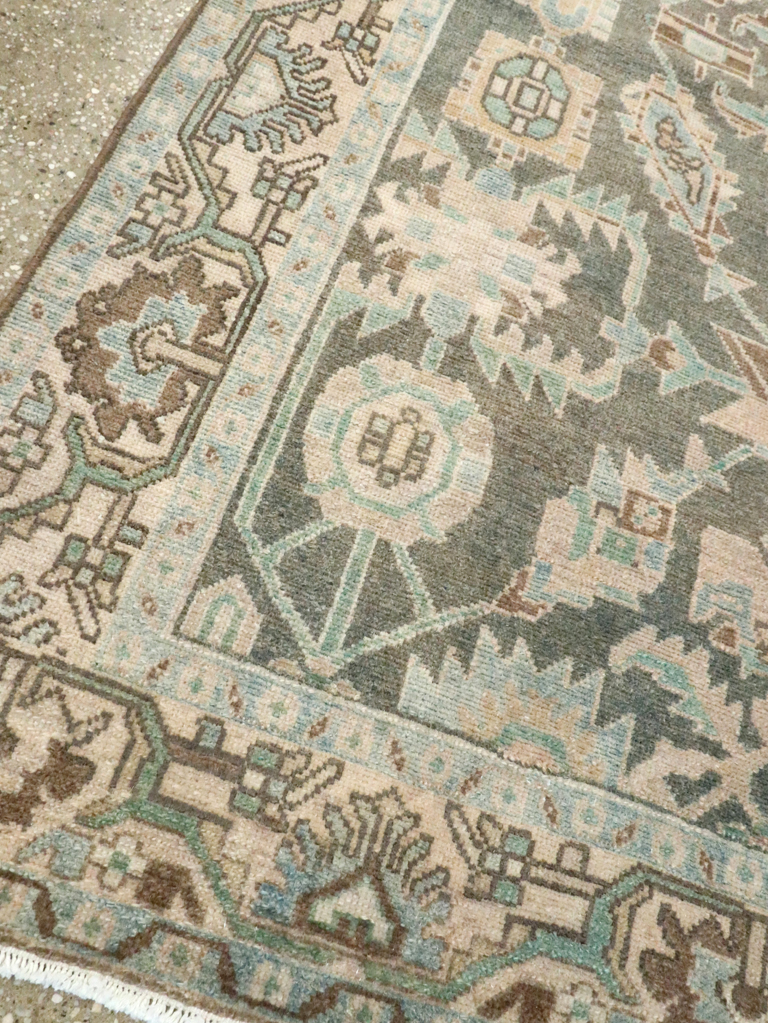 Vintage Persian Malayer Accent Rug, No.28589 - Gss
