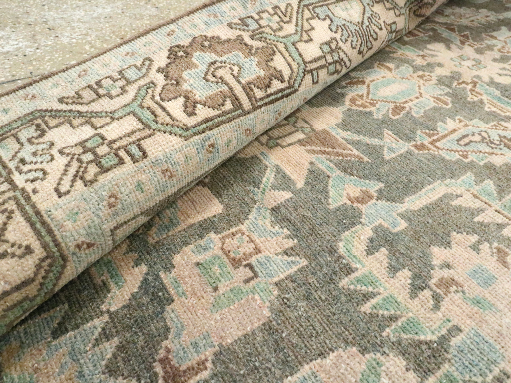 Vintage Persian Malayer Accent Rug, No.28589 - Gss