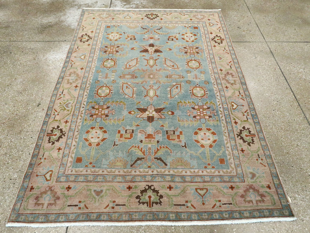 Vintage Persian Malayer Accent Rug (Pair: 1 of 2), No.28590 - Gss