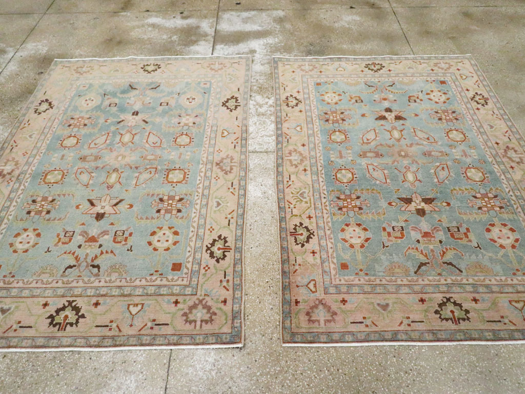 Vintage Persian Malayer Accent Rug (Pair: 1 of 2), No.28590 - Gss