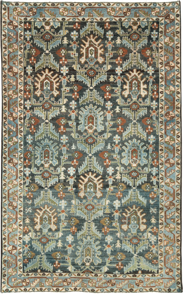 Vintage Persian Malayer Accent Rug, No.28591 - Gss