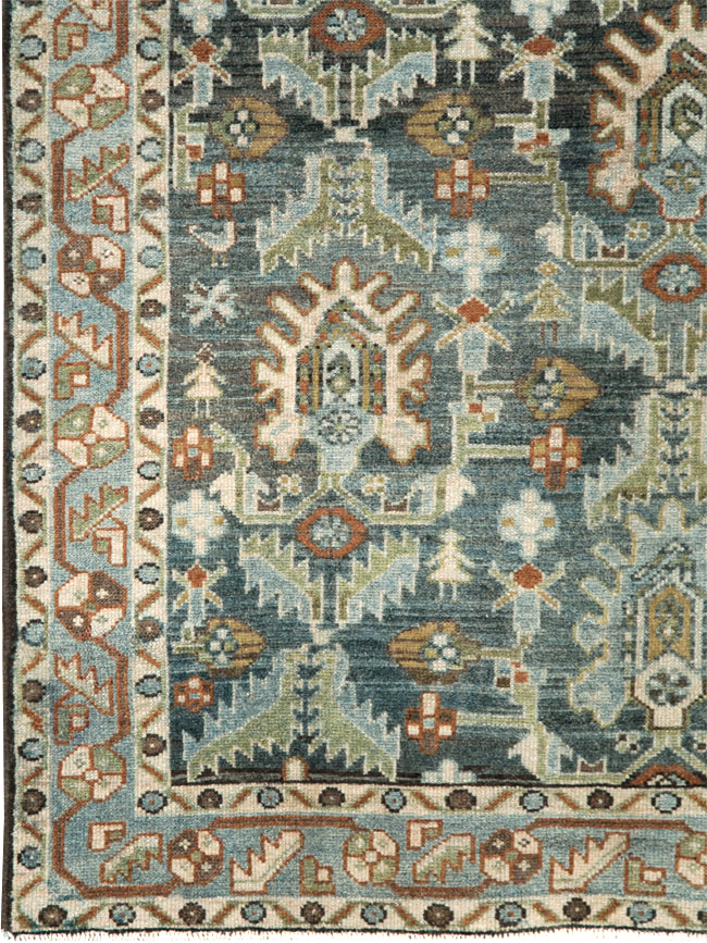 Vintage Persian Malayer Accent Rug, No.28591 - Gss