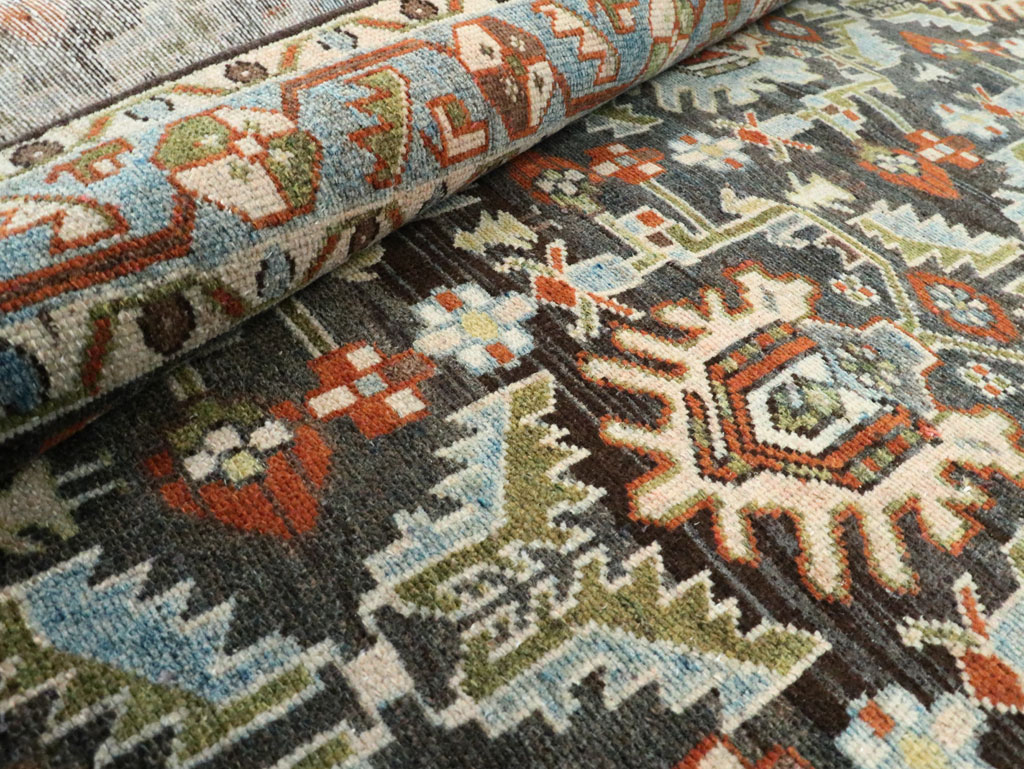 Vintage Persian Malayer Accent Rug, No.28591 - Gss