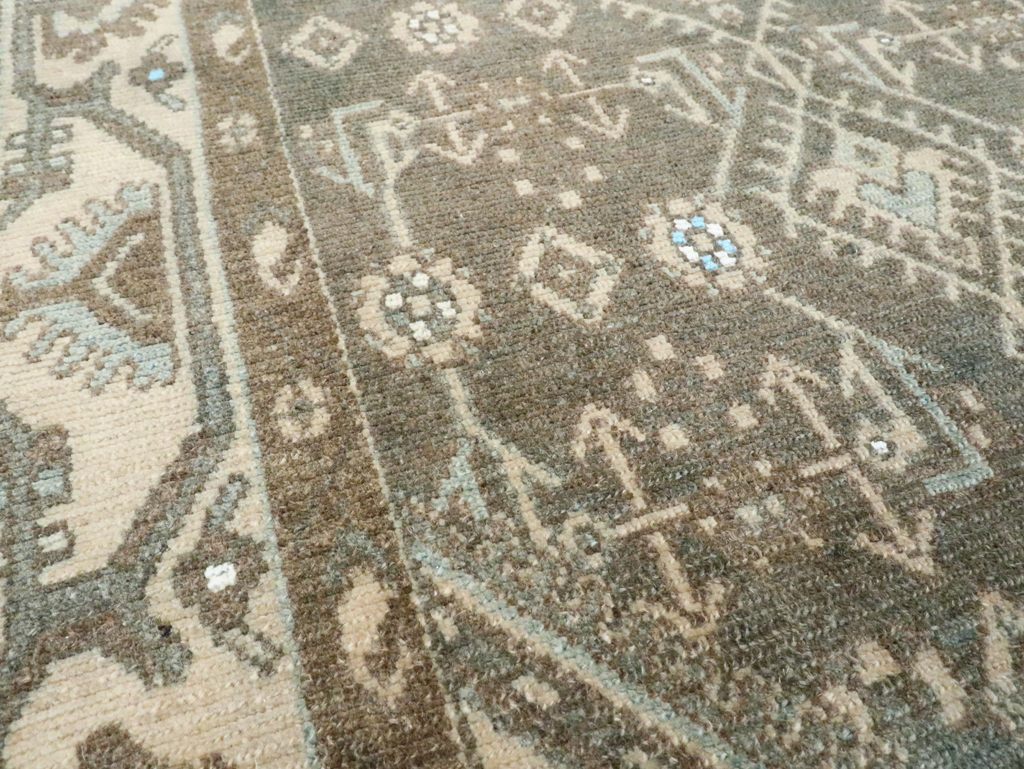 Vintage Persian Malayer Throw Rug, No.28592 - Gss