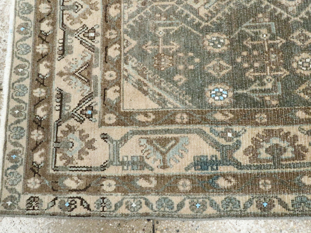 Vintage Persian Malayer Throw Rug, No.28592 - Gss