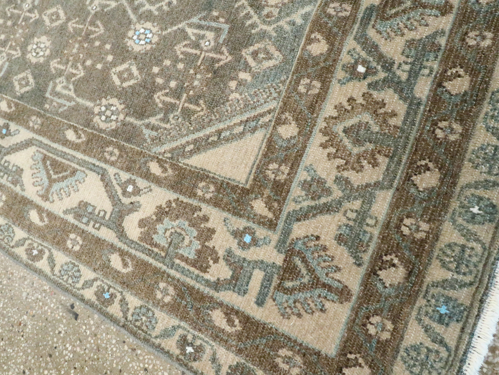 Vintage Persian Malayer Throw Rug, No.28592 - Gss