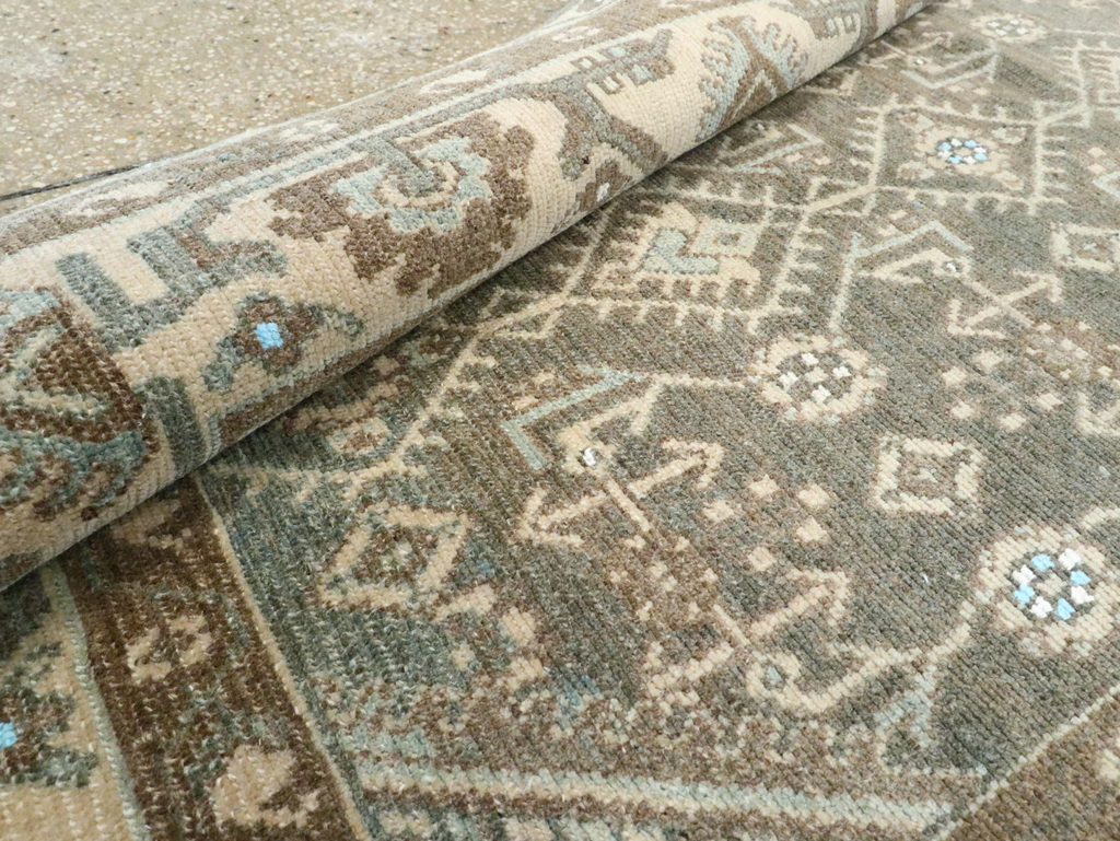 Vintage Persian Malayer Throw Rug, No.28592 - Gss