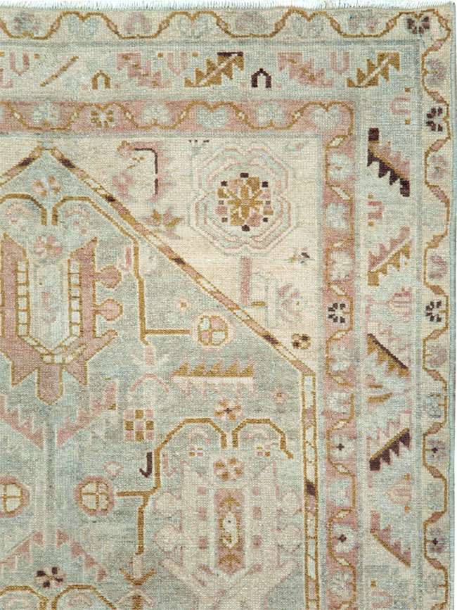 Vintage Persian Malayer Accent Rug, No.28593 - Gss