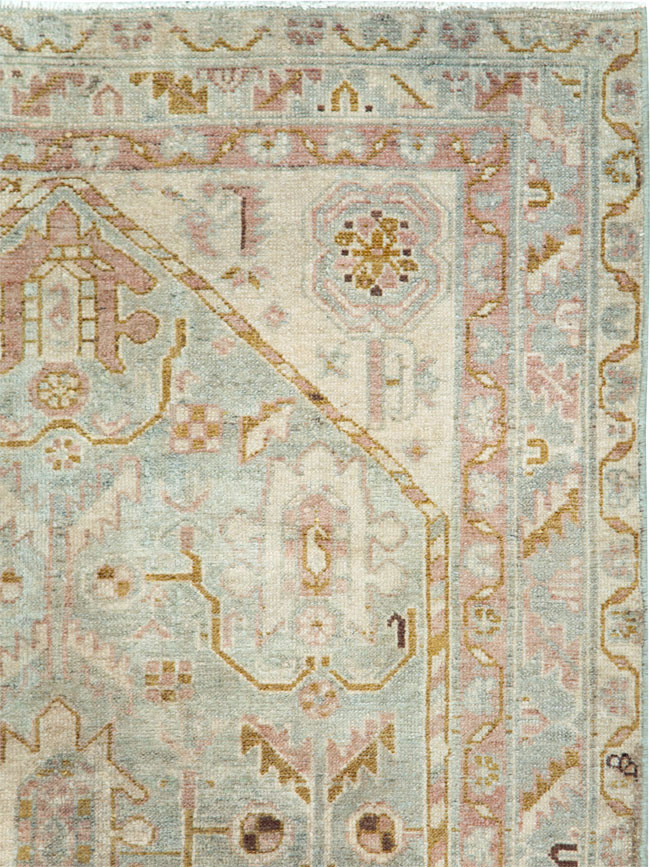 Vintage Persian Malayer Accent Rug, No.28593 - Gss