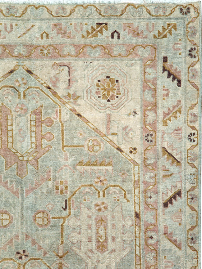 Vintage Persian Malayer Accent Rug, No.28593 - Gss