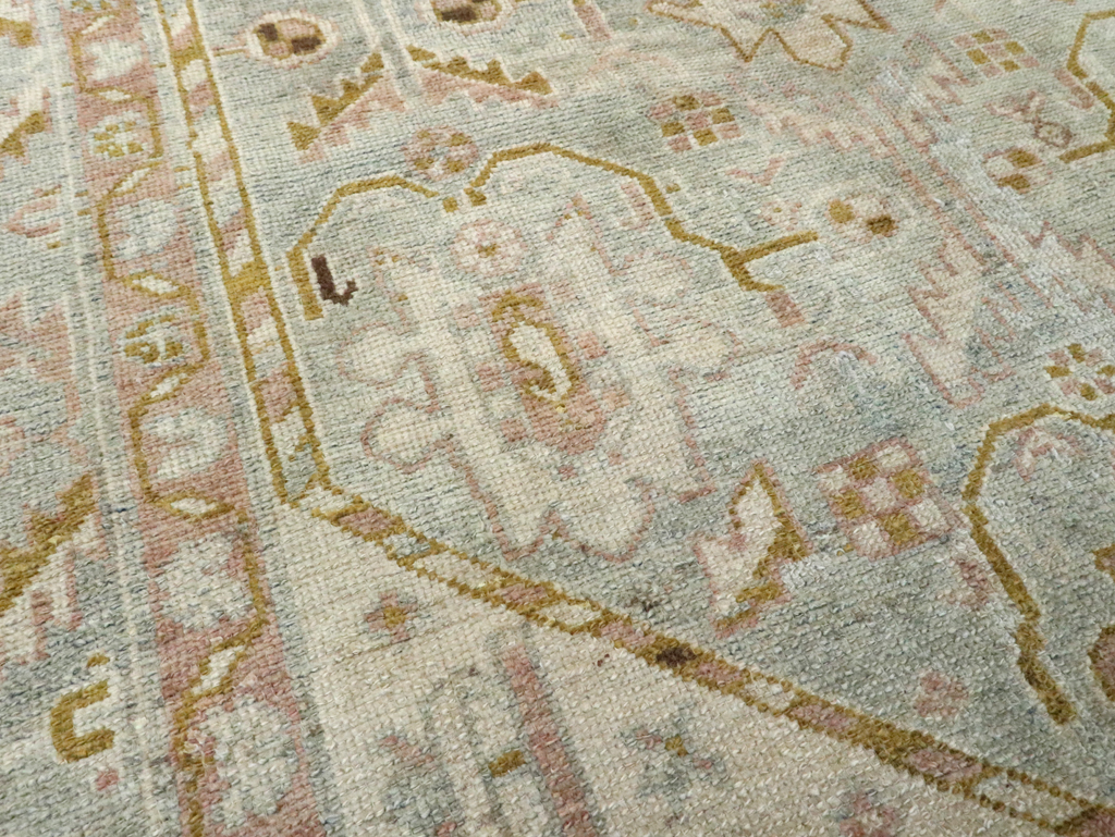 Vintage Persian Malayer Accent Rug, No.28593 - Gss