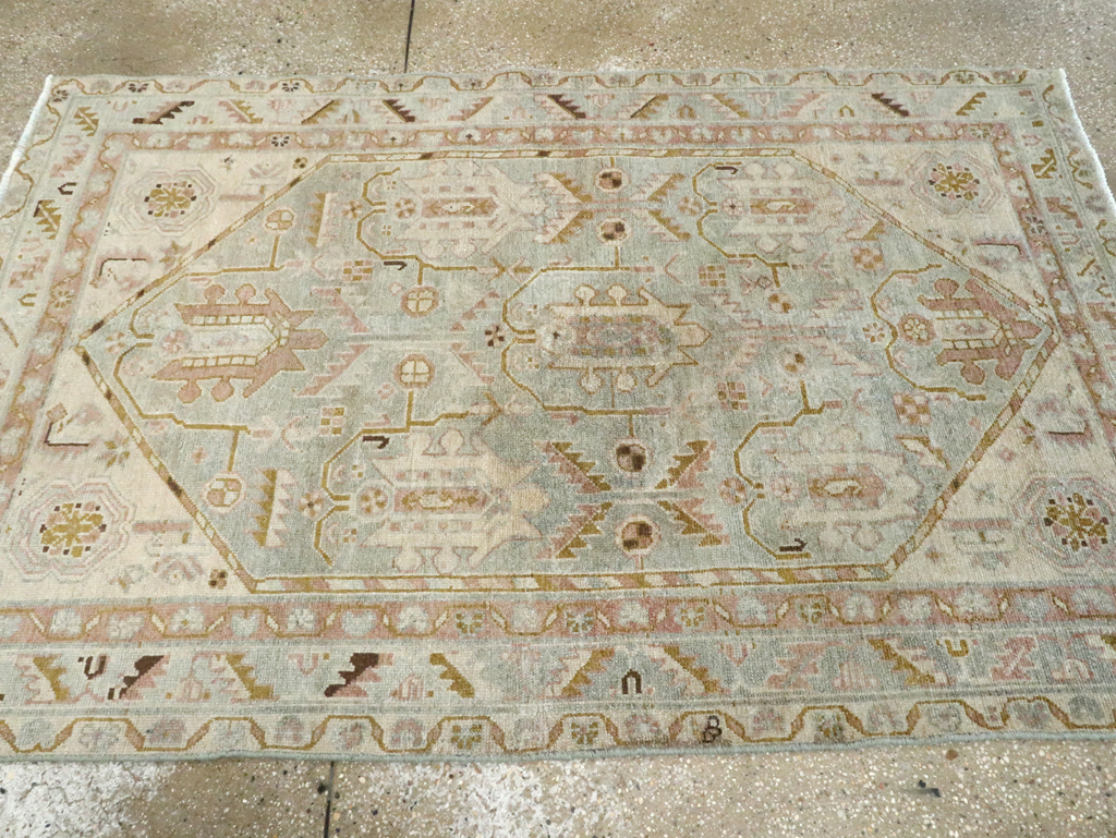 Vintage Persian Malayer Accent Rug, No.28593 - Gss