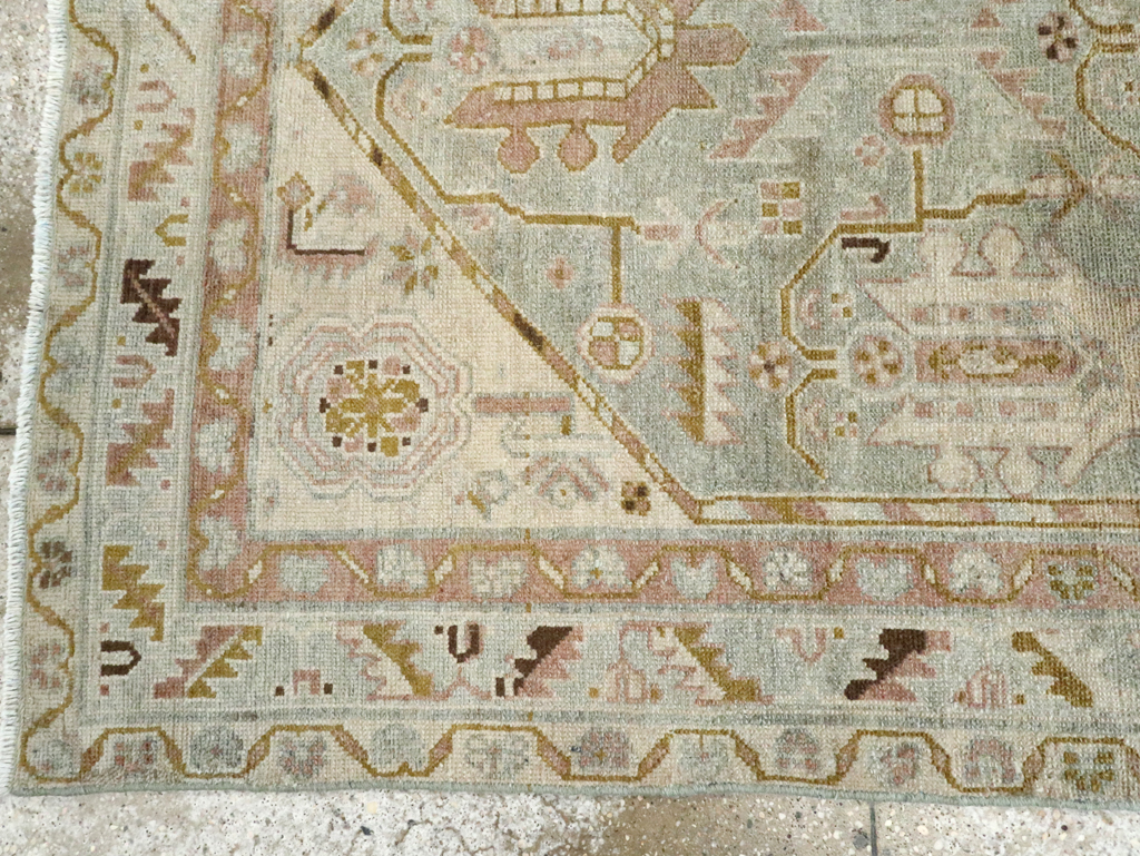 Vintage Persian Malayer Accent Rug, No.28593 - Gss