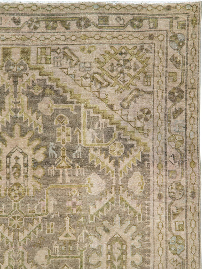 Vintage Persian Malayer Accent Rug, No.28594 - Gss