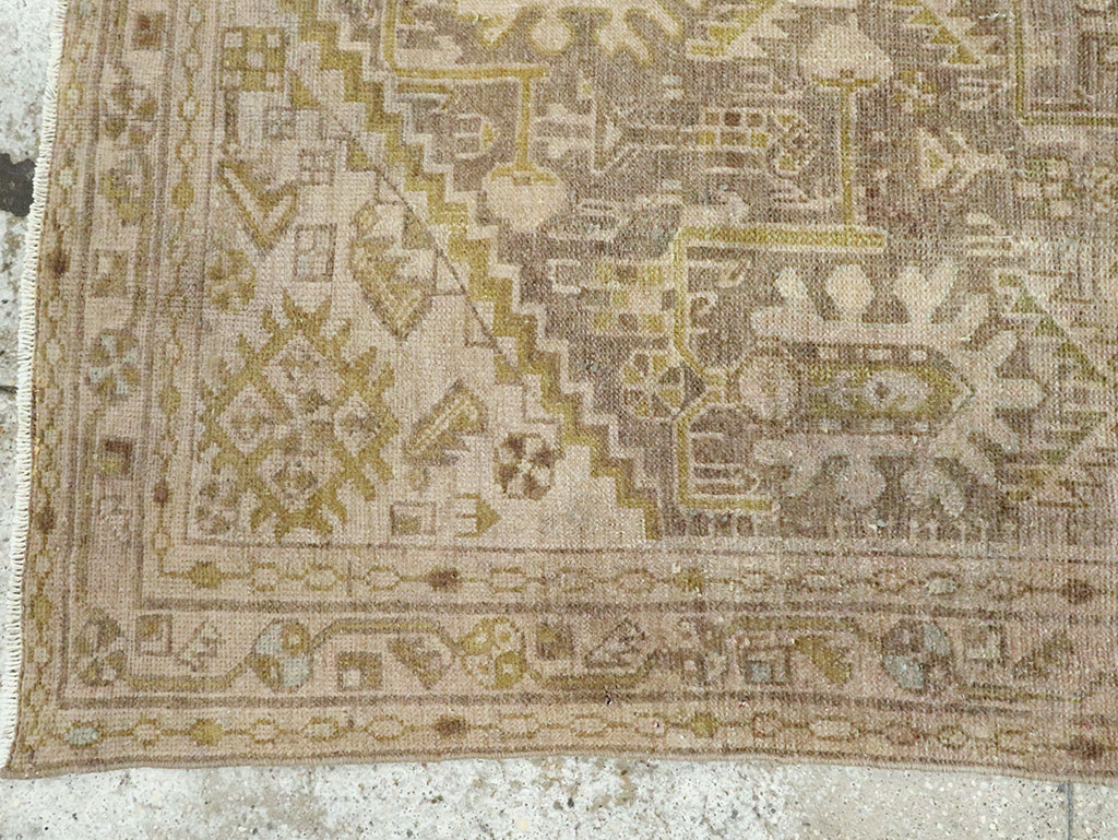 Vintage Persian Malayer Accent Rug, No.28594 - Gss