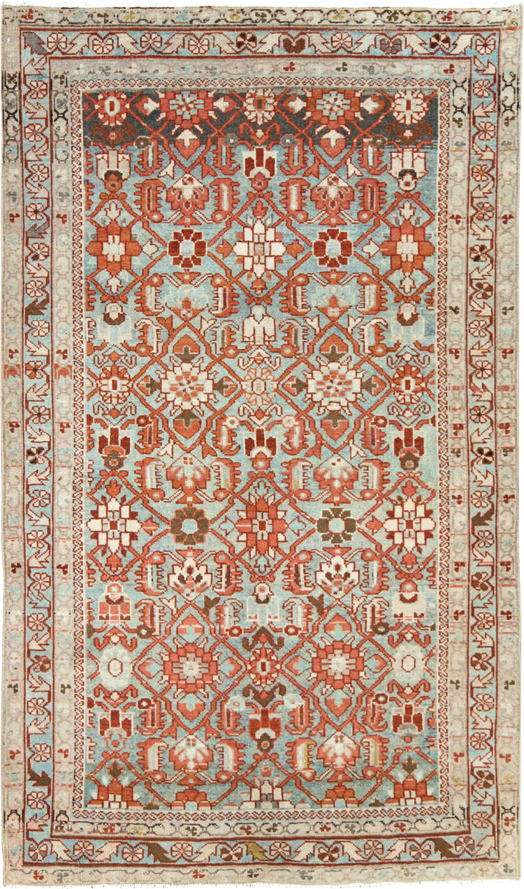 Vintage Persian Malayer Accent Rug, No.28597 - Gss