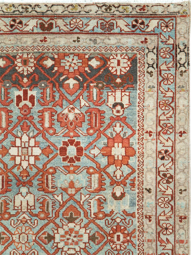 Vintage Persian Malayer Accent Rug, No.28597 - Gss
