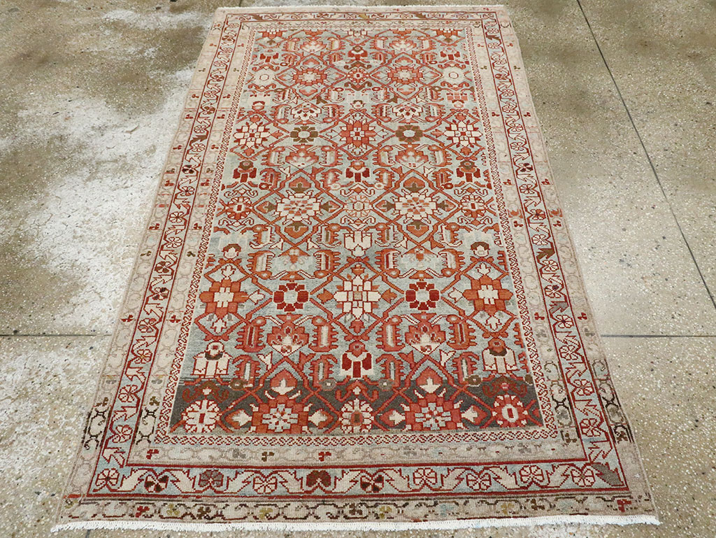 Vintage Persian Malayer Accent Rug, No.28597 - Gss