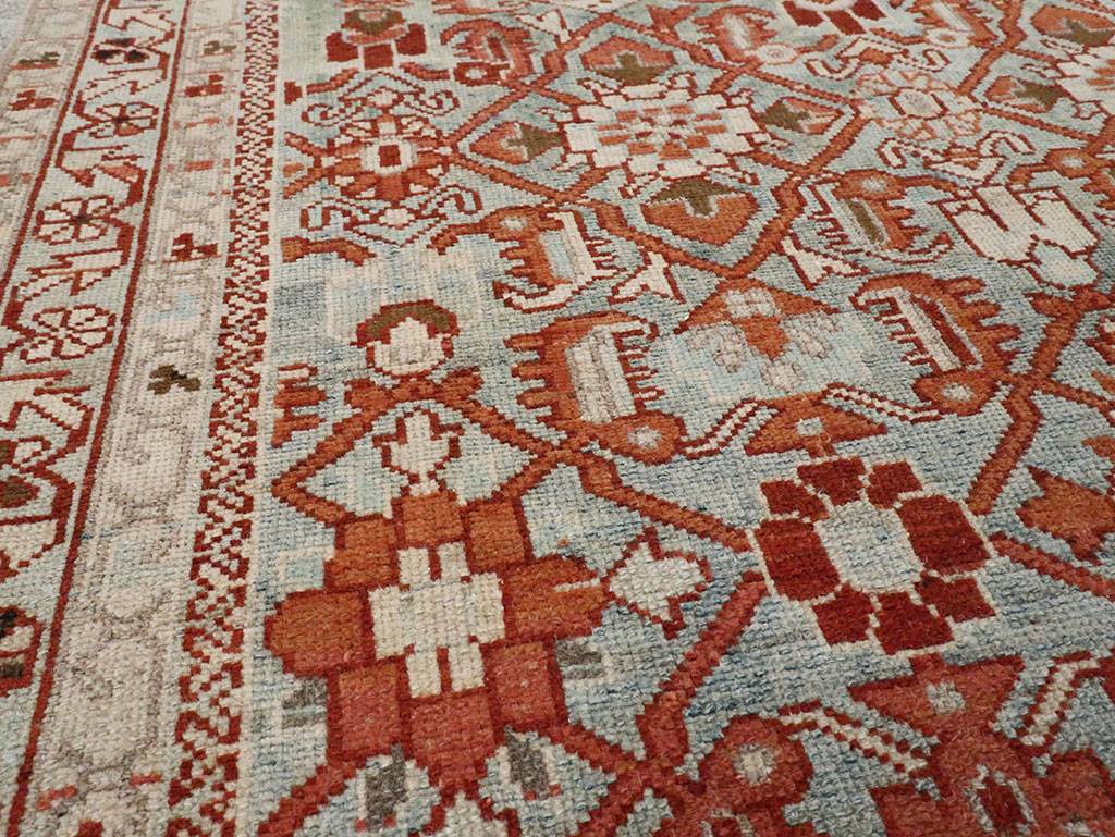 Vintage Persian Malayer Accent Rug, No.28597 - Gss