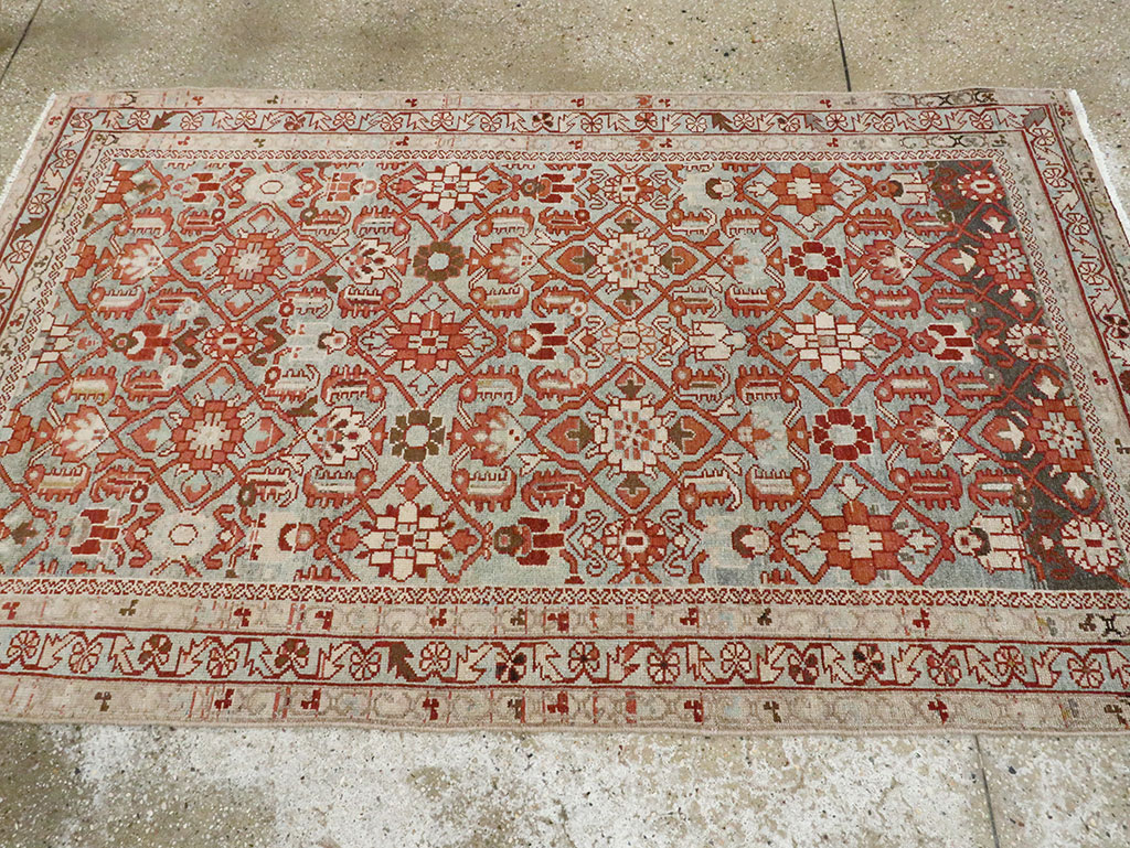 Vintage Persian Malayer Accent Rug, No.28597 - Gss