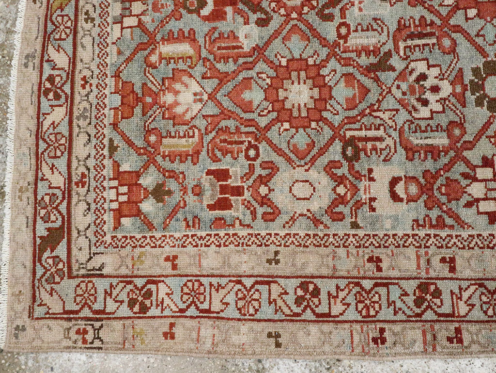 Vintage Persian Malayer Accent Rug, No.28597 - Gss