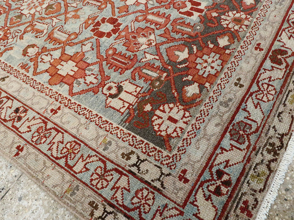 Vintage Persian Malayer Accent Rug, No.28597 - Gss
