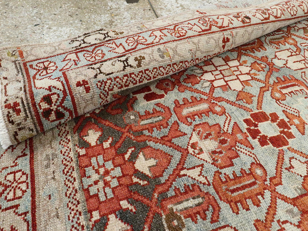 Vintage Persian Malayer Accent Rug, No.28597 - Gss