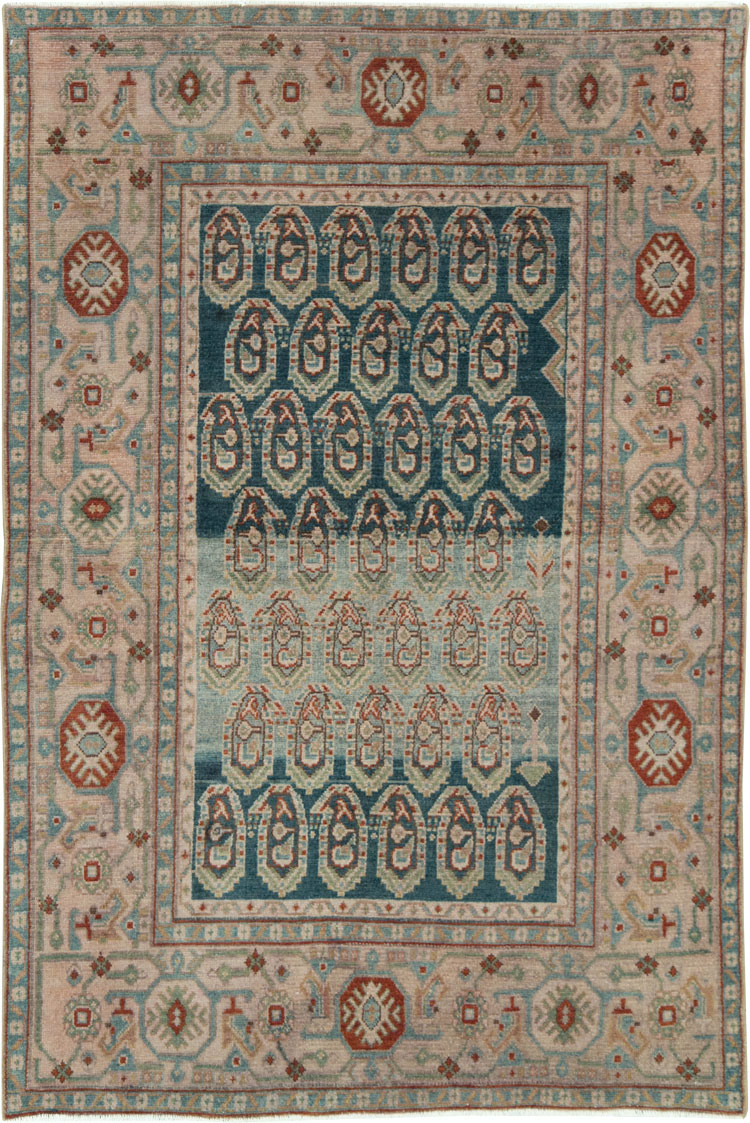 Vintage Persian Malayer Accent Rug, No.28598 - Gss