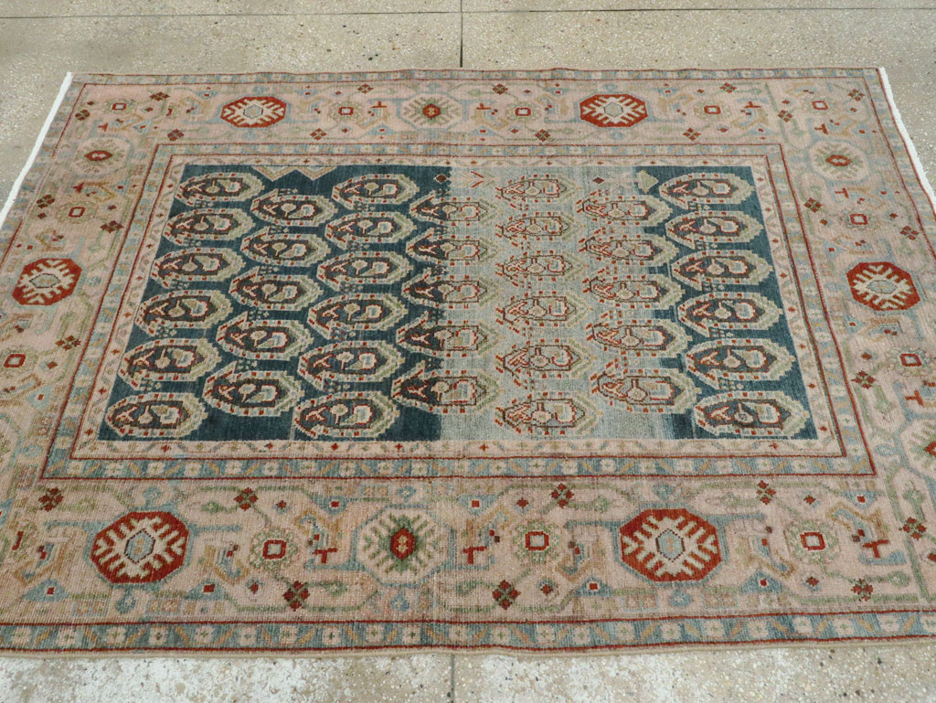 Vintage Persian Malayer Accent Rug, No.28598 - Gss