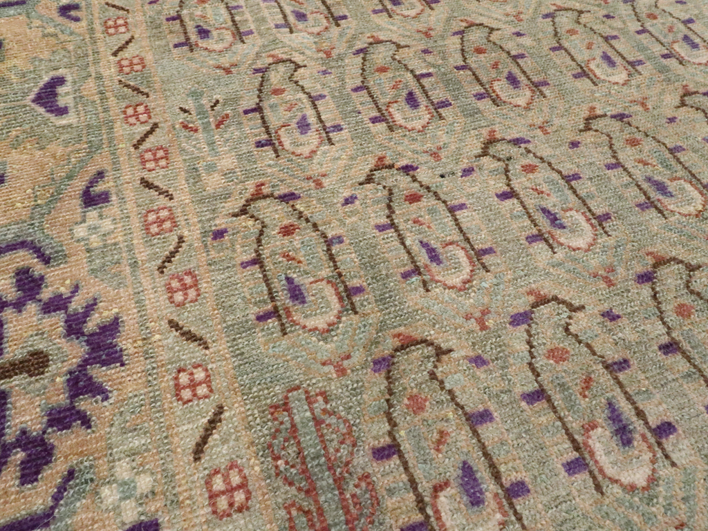 Vintage Persian Malayer Accent Rug, No.28599 - Gss
