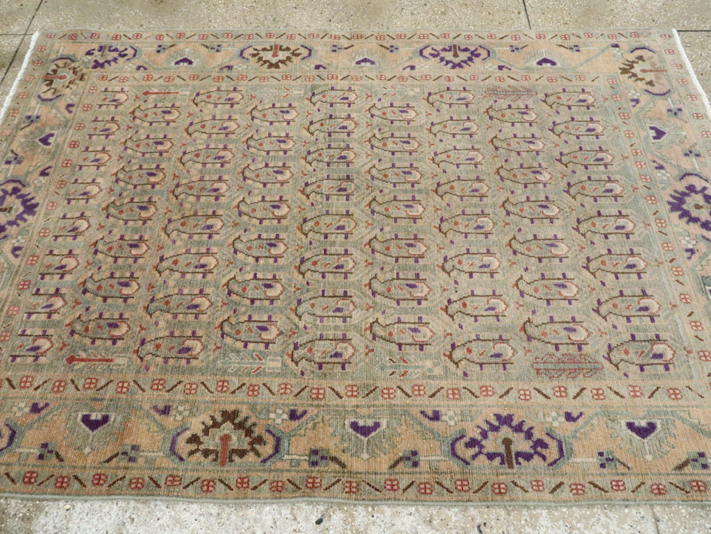 Vintage Persian Malayer Accent Rug, No.28599 - Gss
