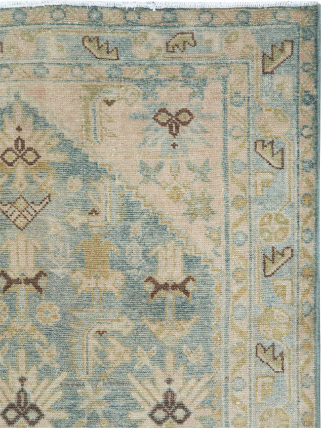 Vintage Persian Malayer Throw Rug, No.28602 - Gss