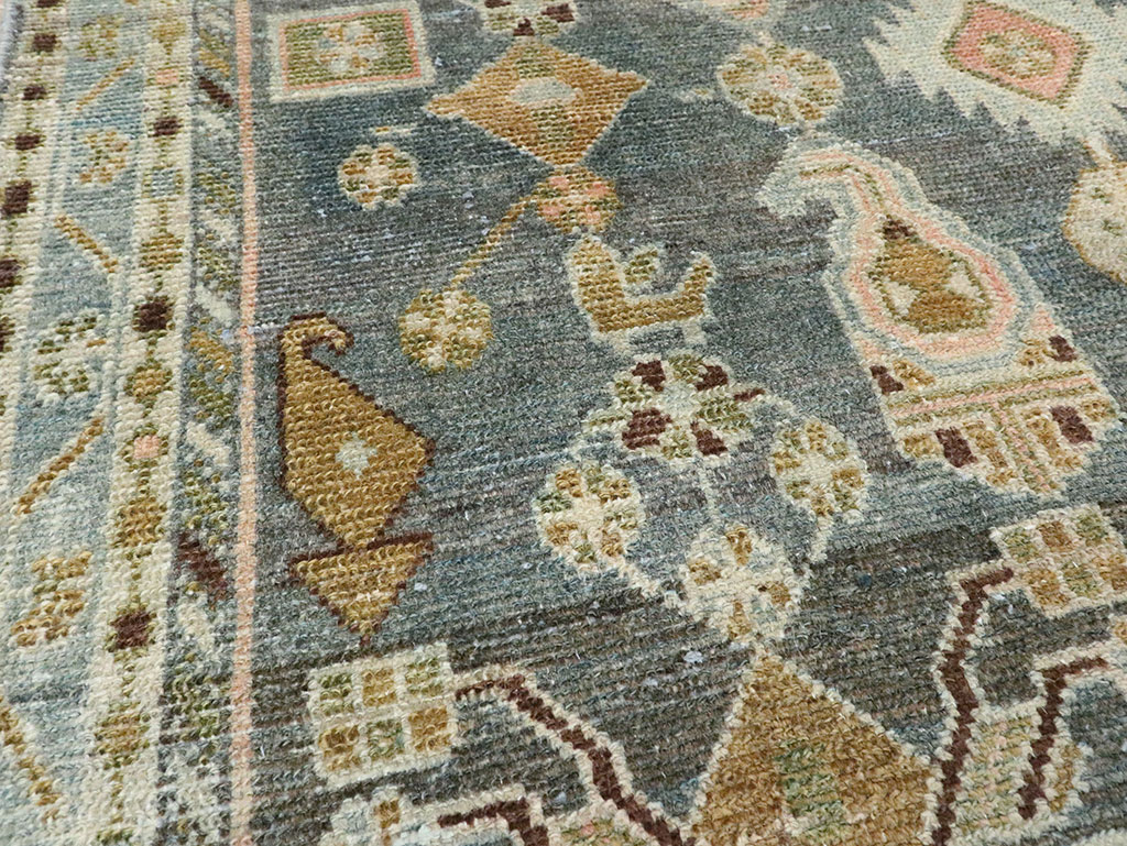 Vintage Persian Malayer Throw Rug, No.28606 - Gss