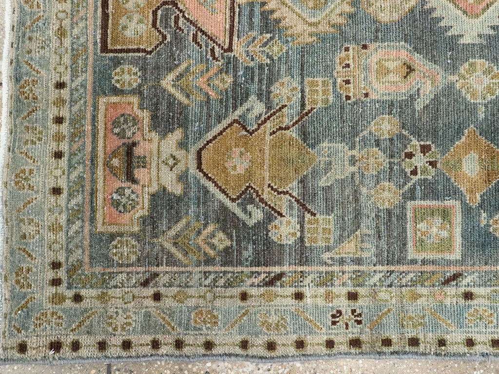 Vintage Persian Malayer Throw Rug, No.28606 - Gss