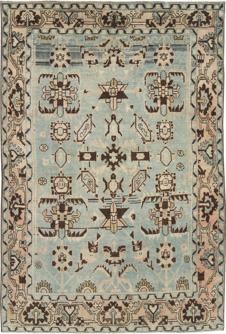 Vintage Persian Malayer Accent Rug, No.28608 - Gss