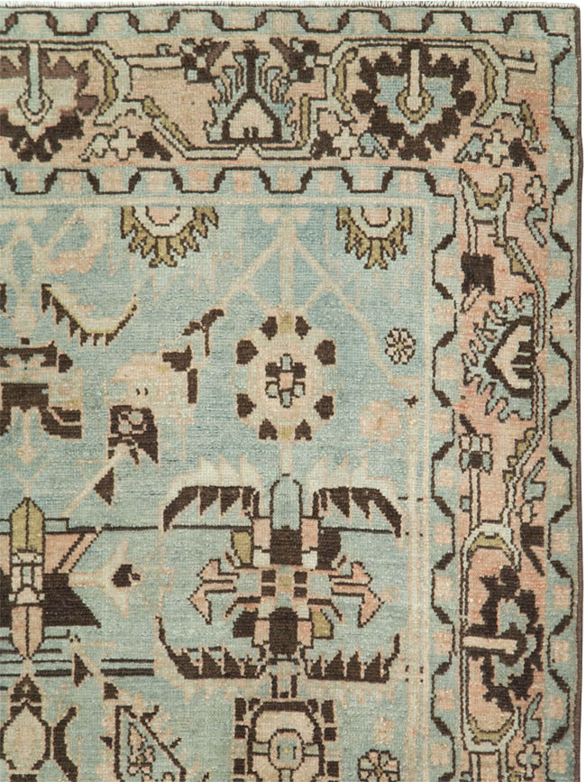 Vintage Persian Malayer Accent Rug, No.28608 - Gss