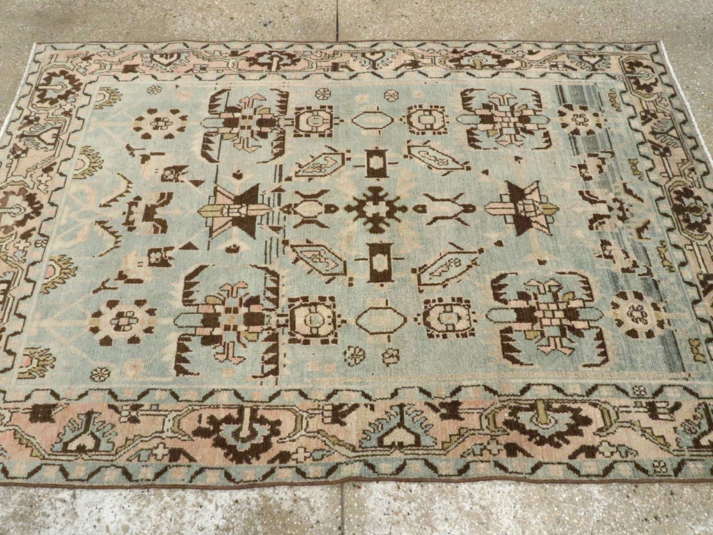 Vintage Persian Malayer Accent Rug, No.28608 - Gss