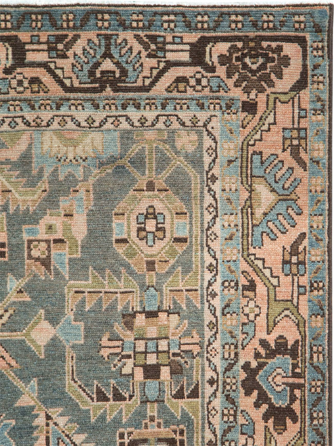 Vintage Persian Malayer Accent Rug, No.28611 - Gss