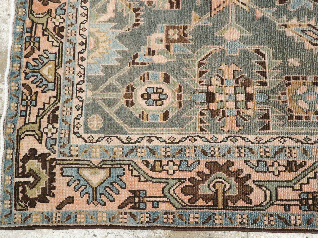 Vintage Persian Malayer Accent Rug, No.28611 - Gss