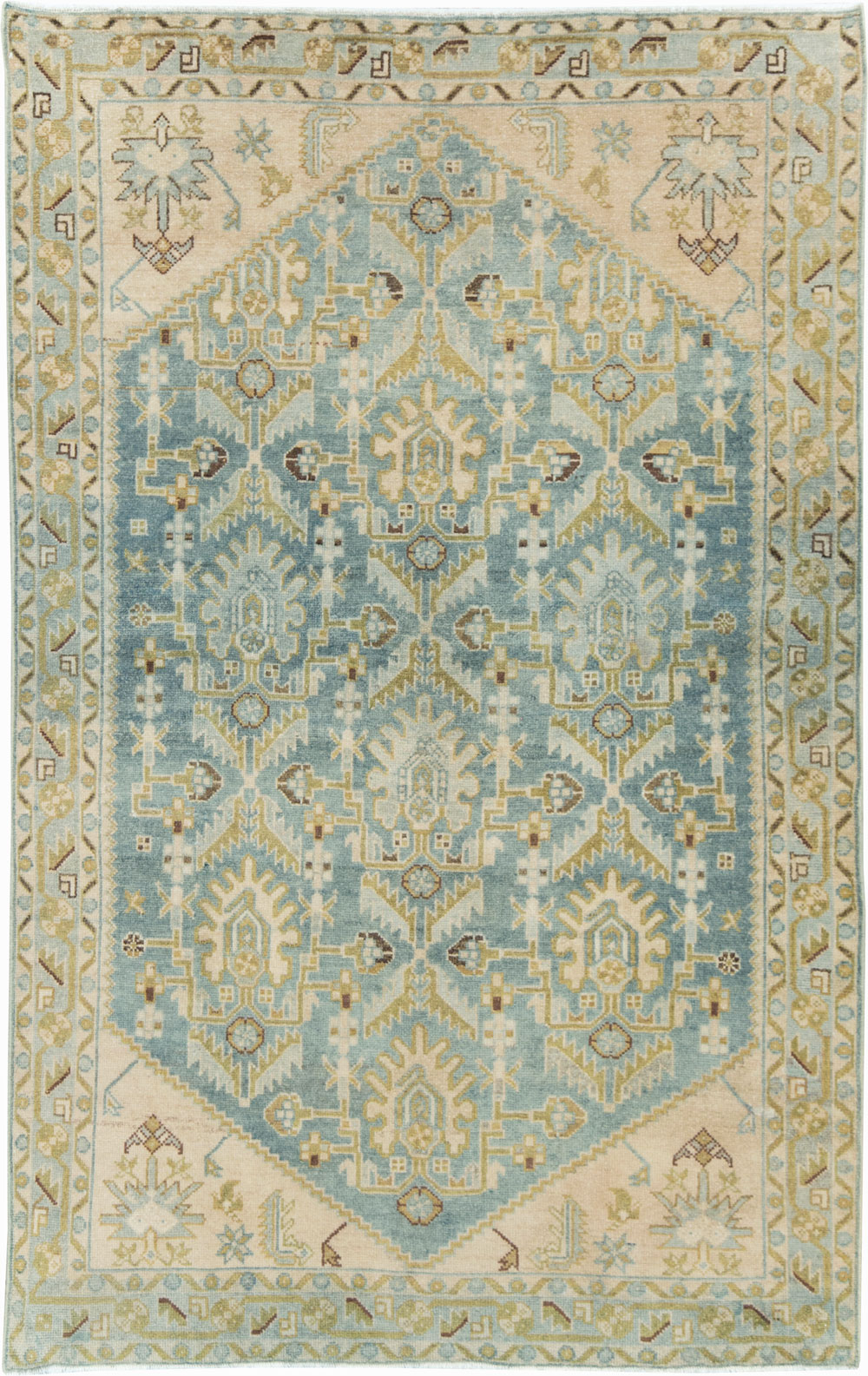 Vintage Persian Malayer Accent Rug, No.28613 - Gss