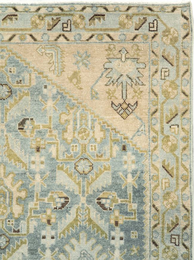 Vintage Persian Malayer Accent Rug, No.28613 - Gss