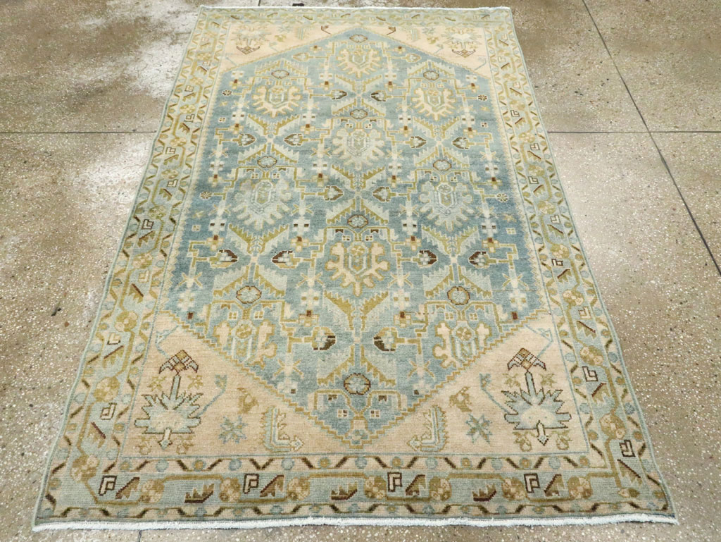 Vintage Persian Malayer Accent Rug, No.28613 - Gss