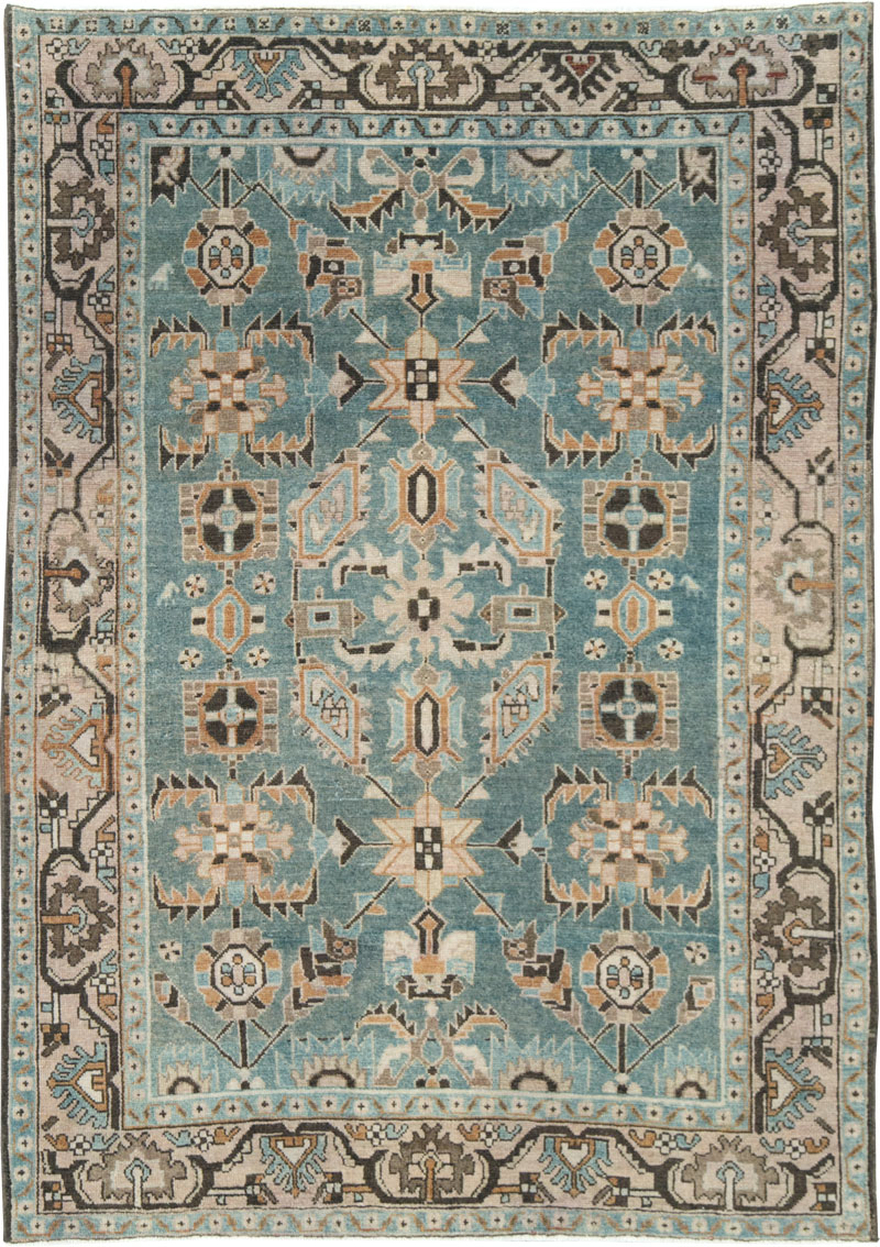 Vintage Persian Malayer Accent Rug, No.28615 - Gss