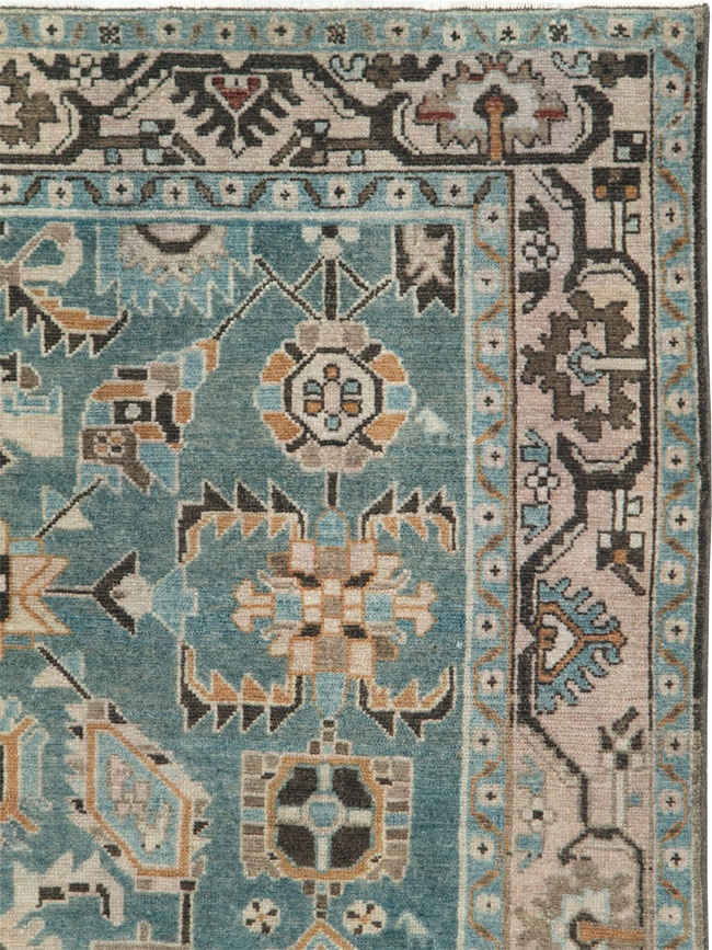 Vintage Persian Malayer Accent Rug, No.28615 - Gss