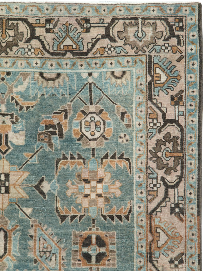 Vintage Persian Malayer Accent Rug, No.28615 - Gss